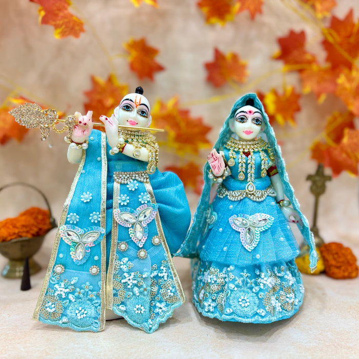 Neel Vaibhav Radha Krishna Dress
