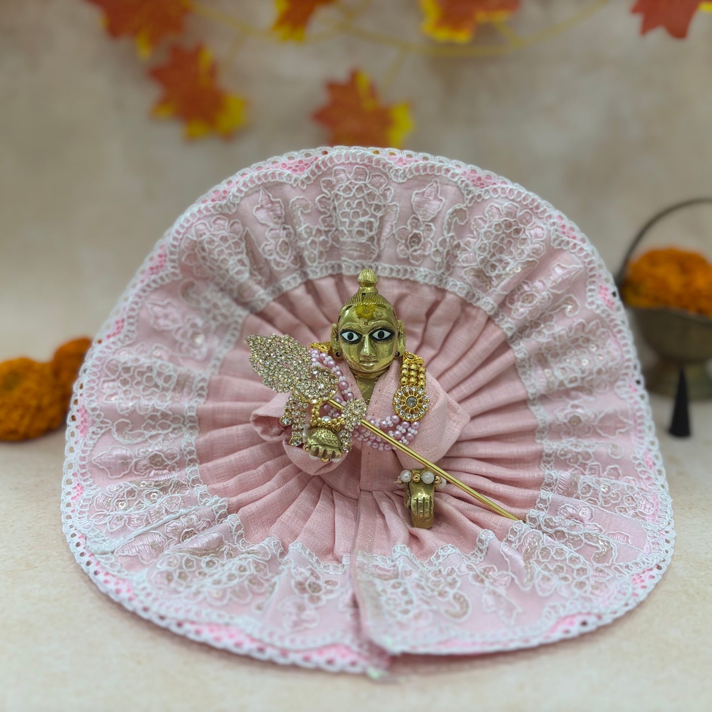 Dhaval Shringar Laddu Gopal Dress (Pack of 2)
