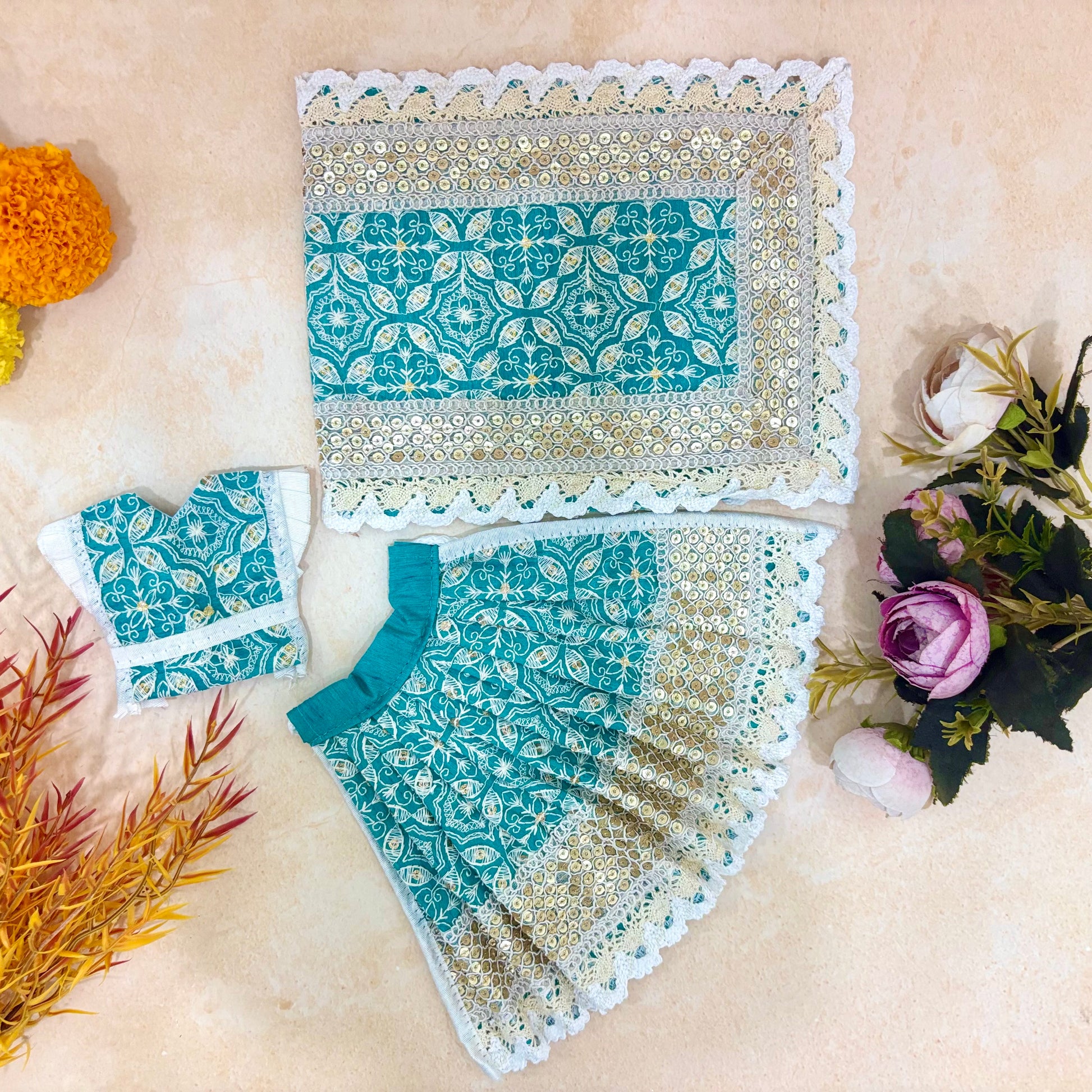 Neel Harit Radha Krishna Dress