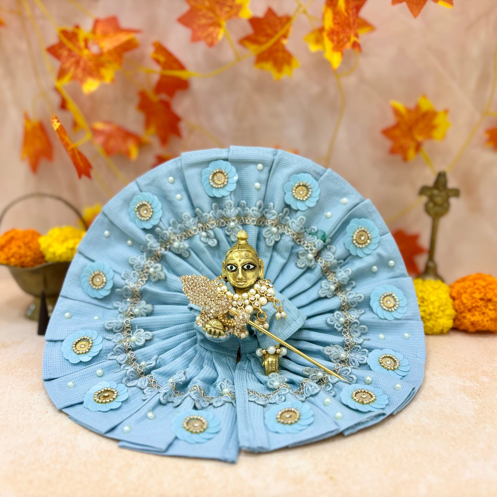 Phool Komal Laddu Gopal Dress (Pack of 2)