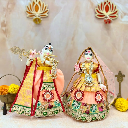 Milan Shringar Radha Krishna Dress