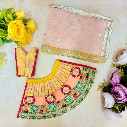 Milan Shringar Radha Krishna Dress