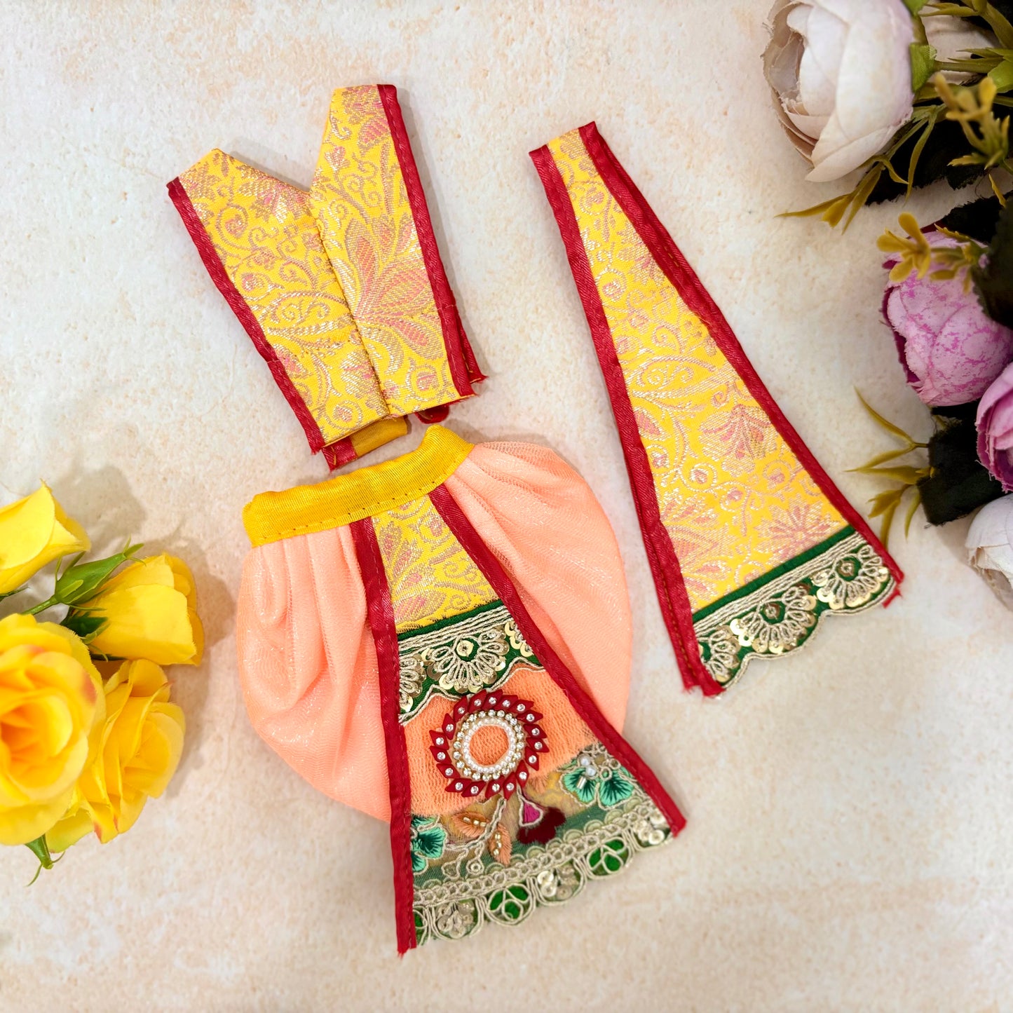 Milan Shringar Radha Krishna Dress