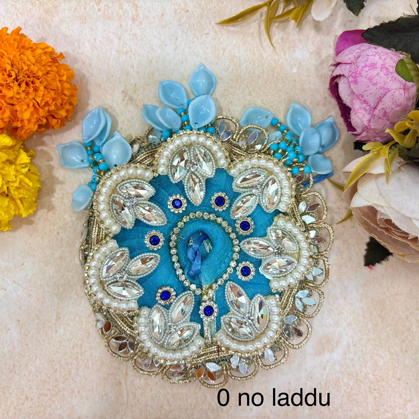 Neel Mukut Laddu Gopal Dress (Pack of 2)