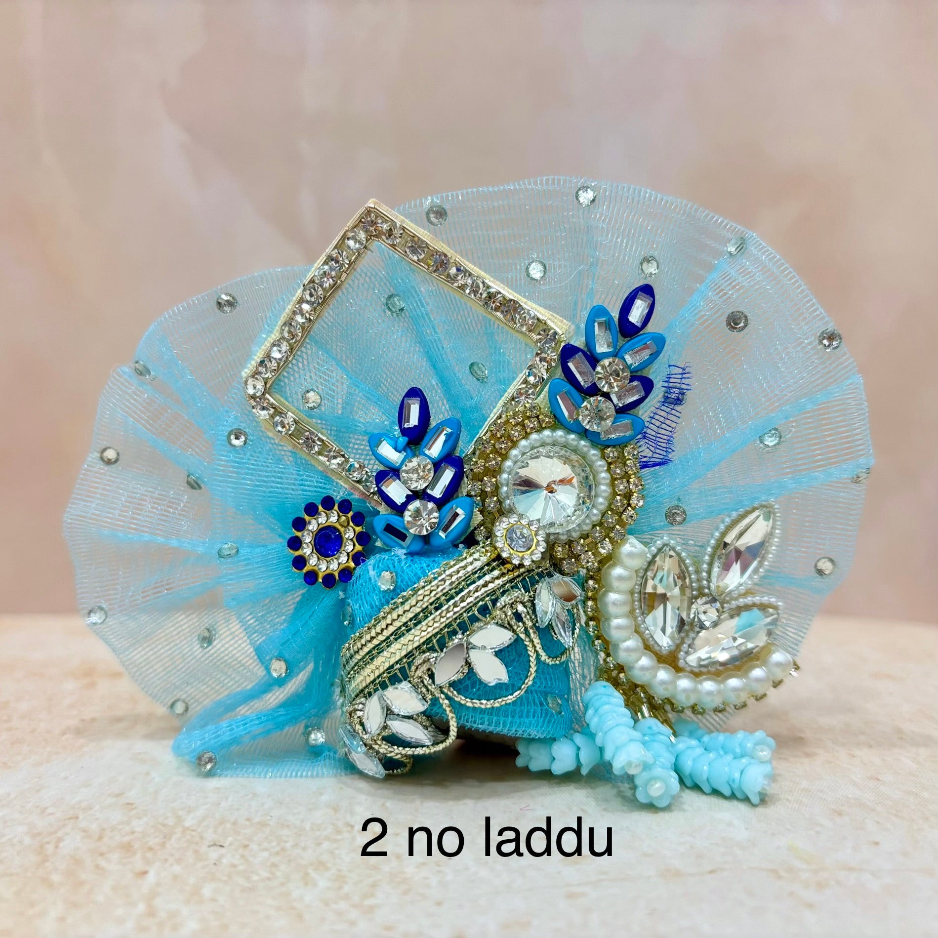 Neel Mukut Laddu Gopal Dress (Pack of 2)