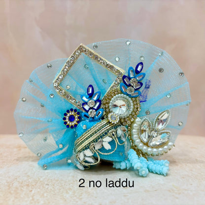 Neel Mukut Laddu Gopal Dress (Pack of 2)