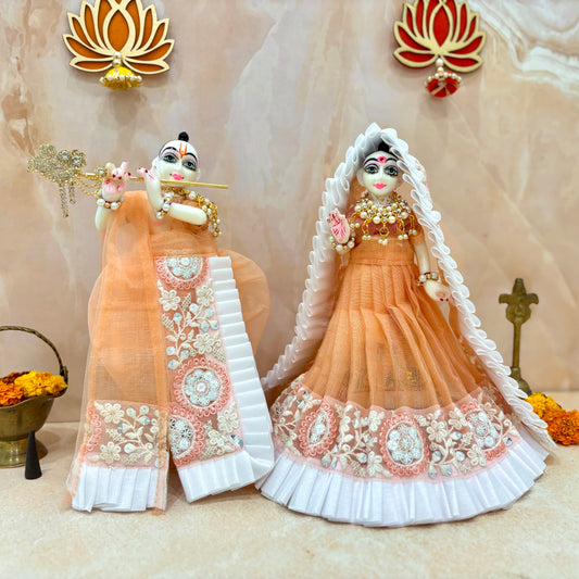 Shwett  Sakhi Radhe Krishna Dress