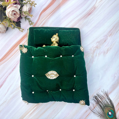 Harishayan Velvet Laddu Gopal Bedding Set