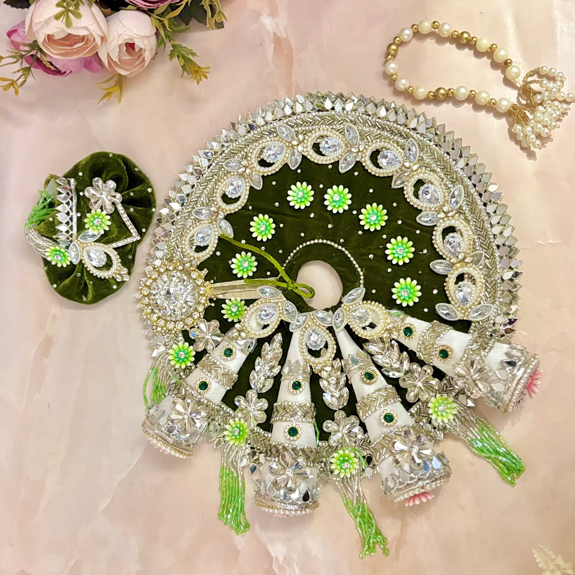 Divyabhusan Velvet Laddu Gopal Dress