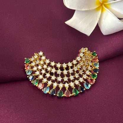 Navratna Kalika Multi-Stone Necklace