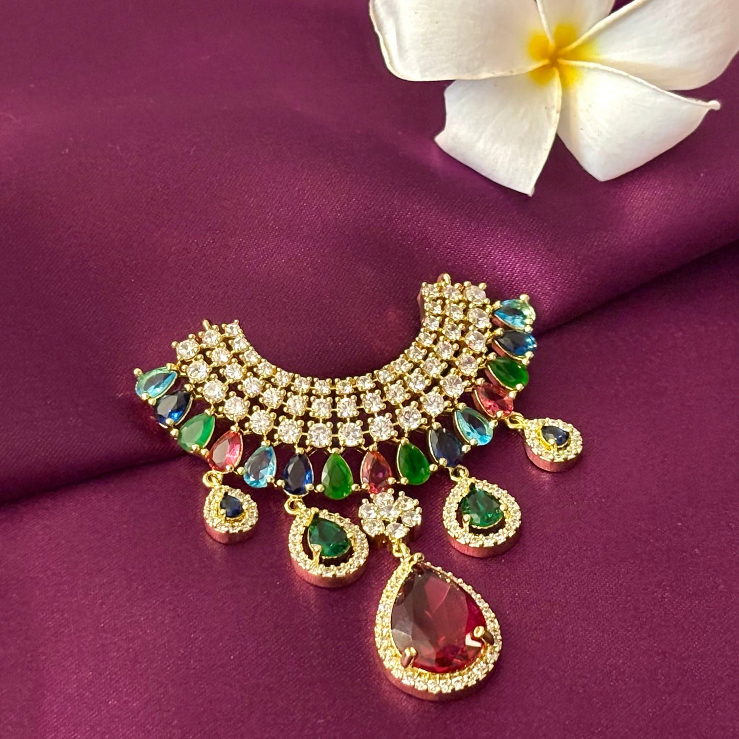 Ratnavali Multi-Stone Necklace