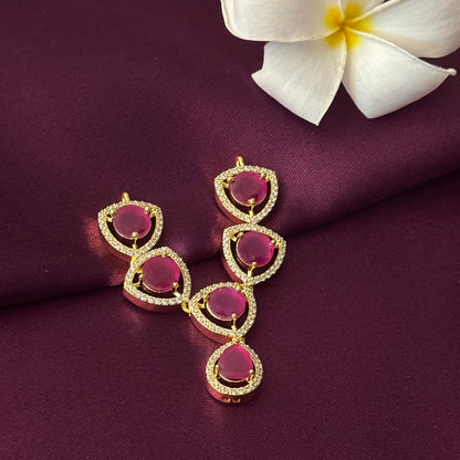 Raagmanjari Ruby Laddu Gopal Necklace