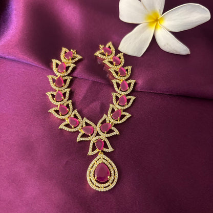 Pushparatna Ruby Necklace