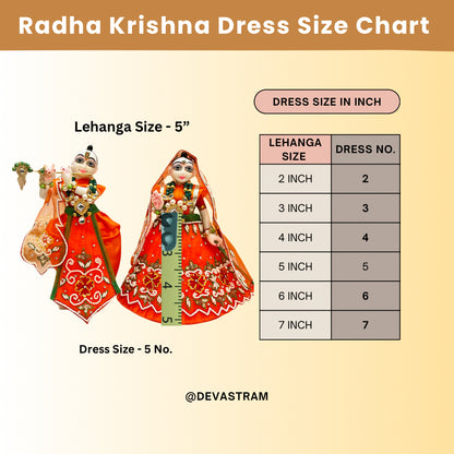 RK / Yugal Sarkar/ Laxmi ji & Ganesh ji Set Green Pearl Lehenga & Dhoti - 7 piece set