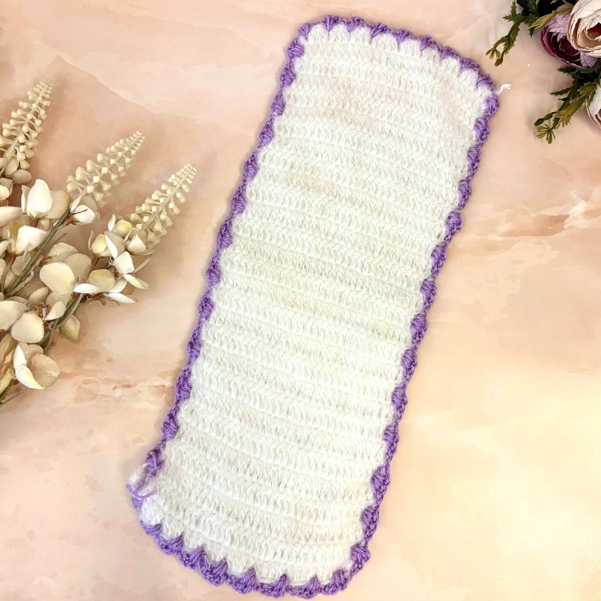 Lavender Snehlata Woollen Radha Krishna Dress