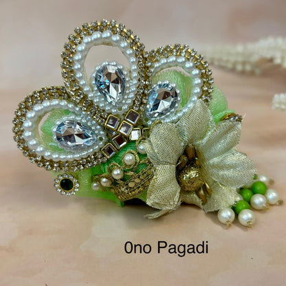 Teej Special Green Laddu Gopal Dress