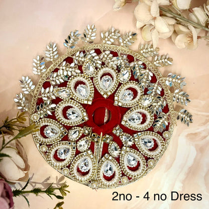 Ruby Velvet Laddu Gopal Dress