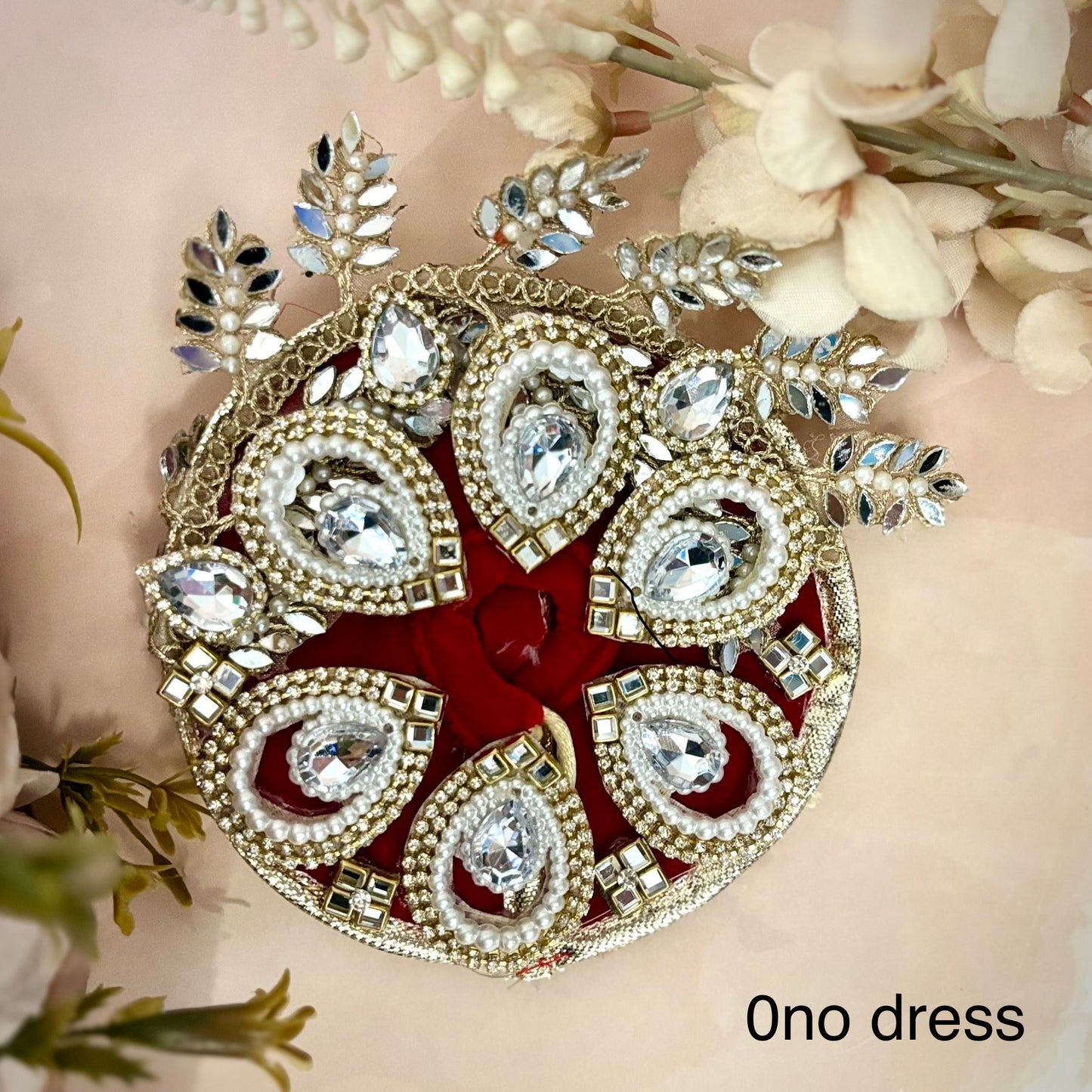 Ruby Velvet Laddu Gopal Dress