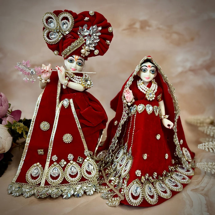 Rajwadi Radha Krishna Dress