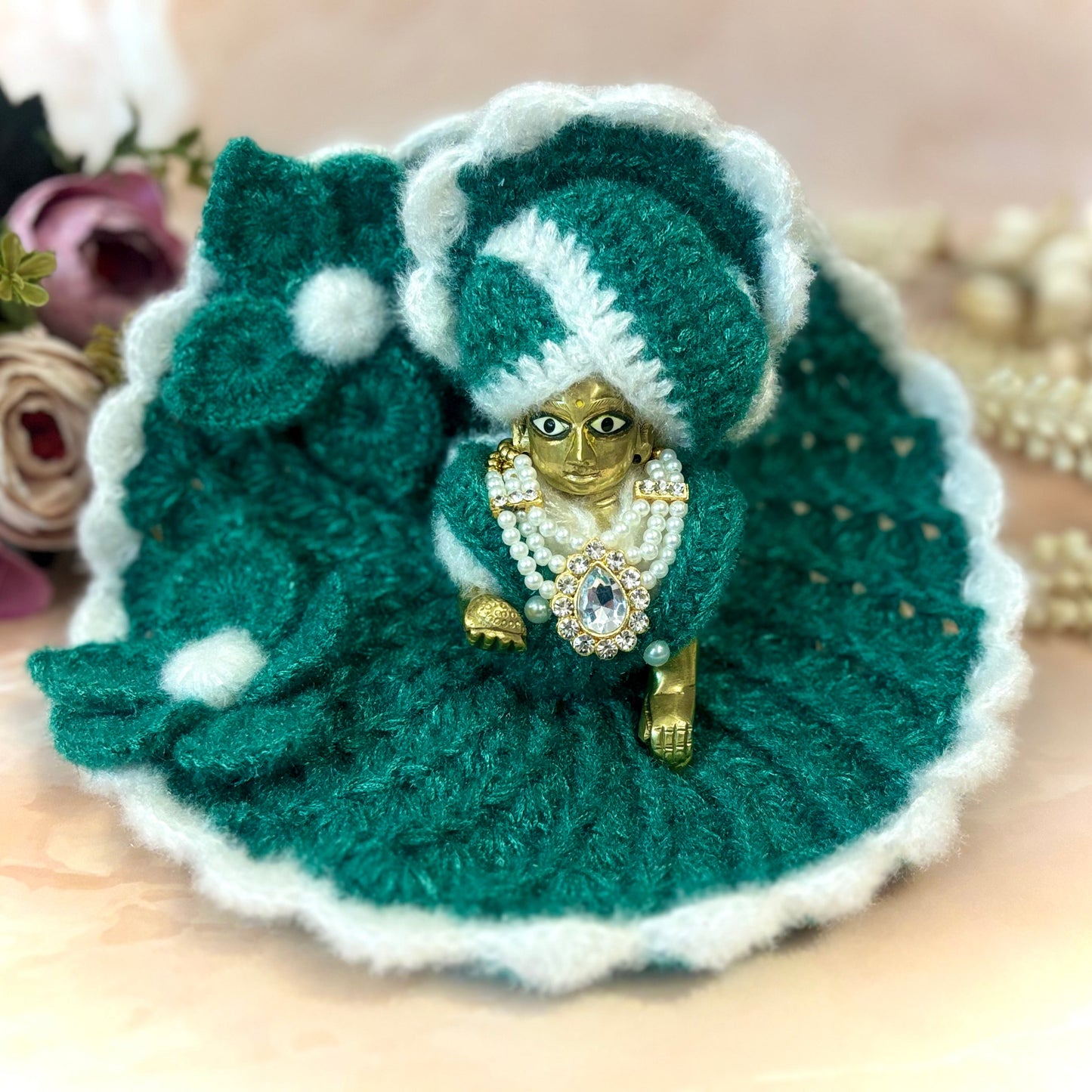 Harit Woollen Laddu Gopal Dress