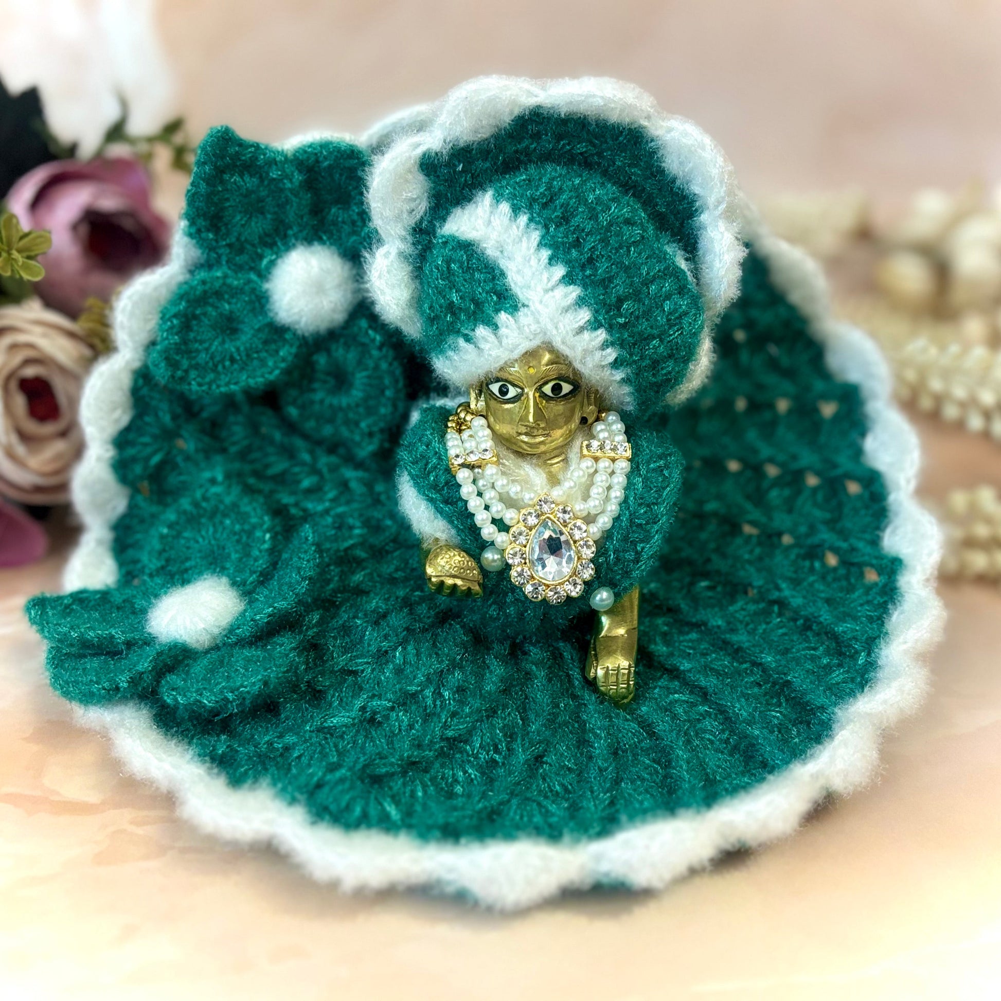 Harit Woollen Laddu Gopal Dress