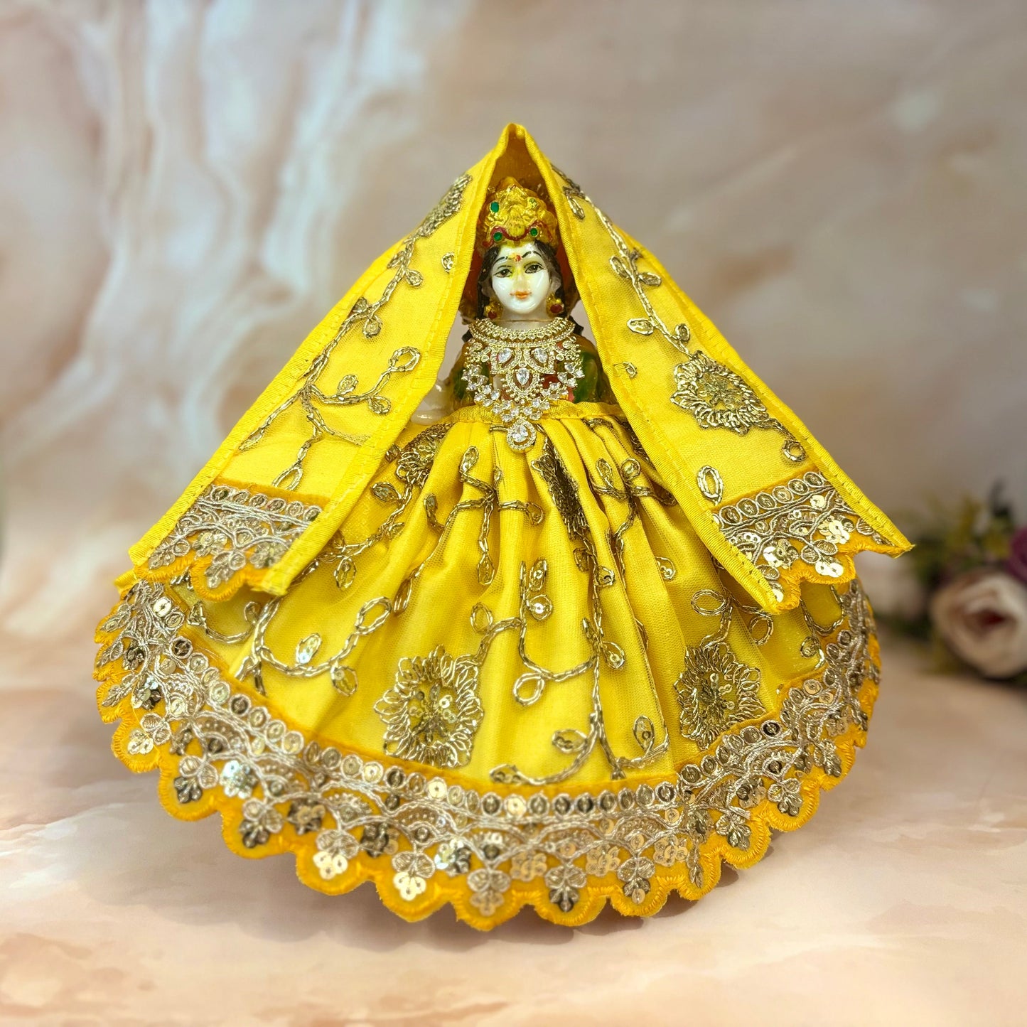 Peetambari Shringar Mata Rani Dress