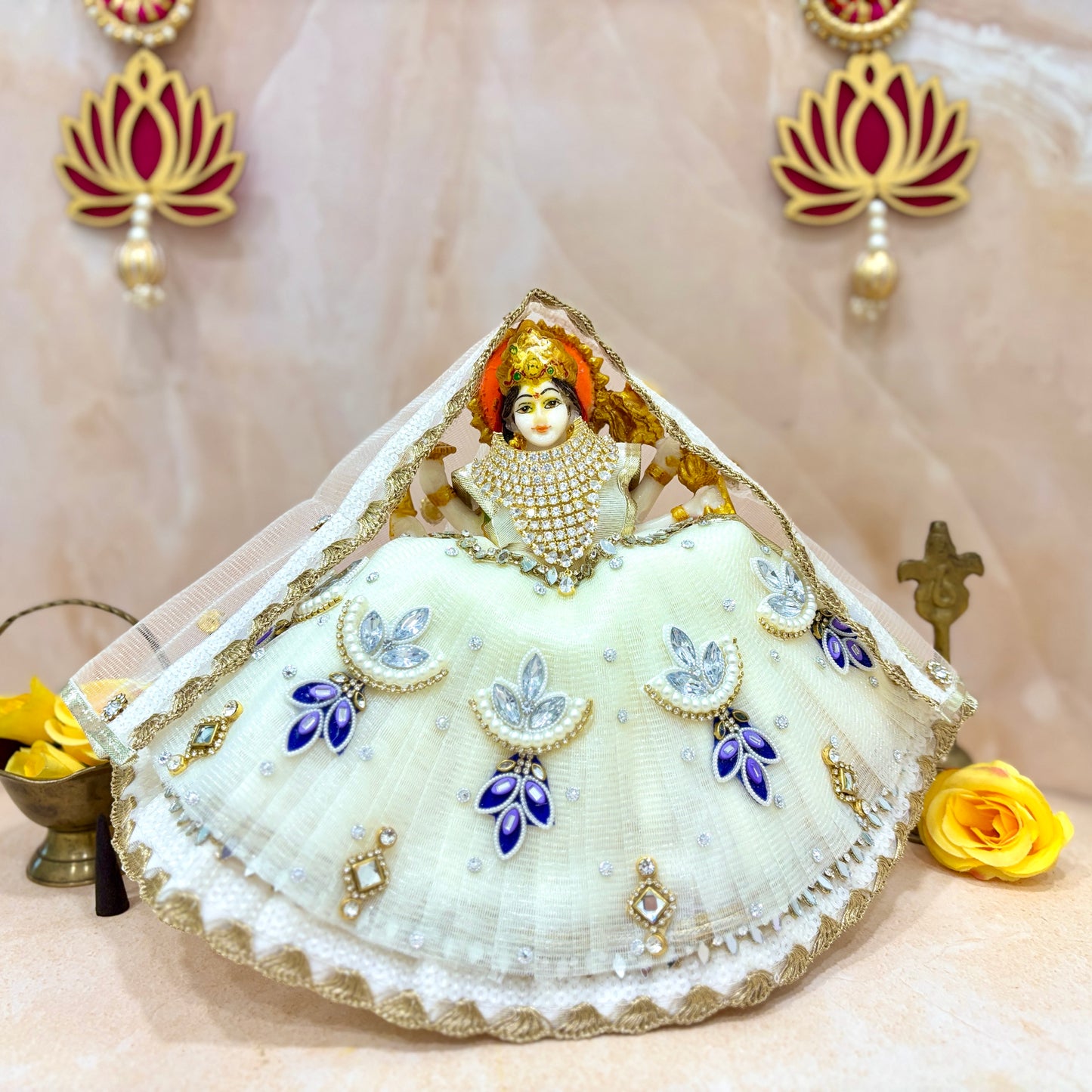 Shwet Ratnaa Mata Rani Dress