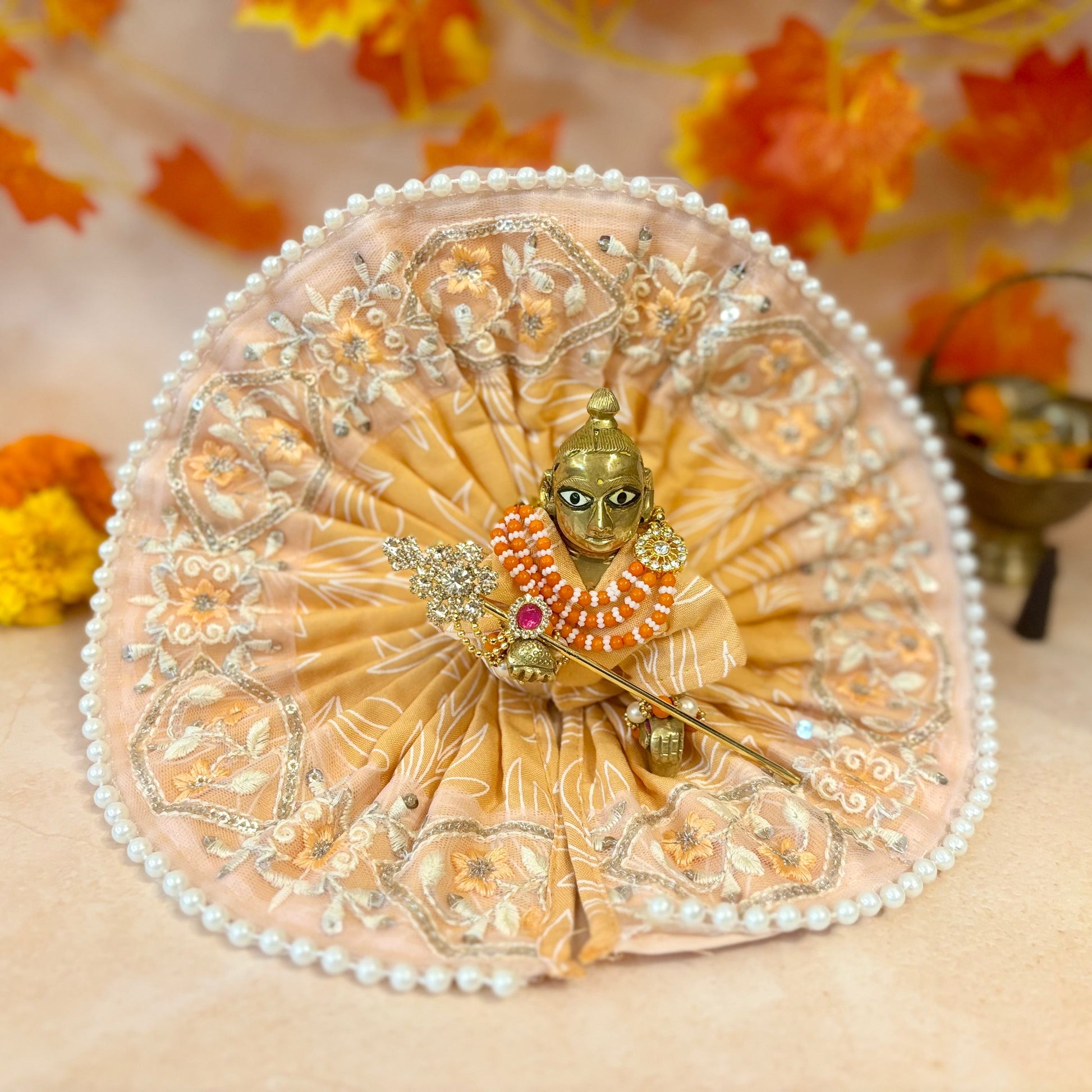 Pushp Shringar Laddu Gopal Dress (Pack of 2)