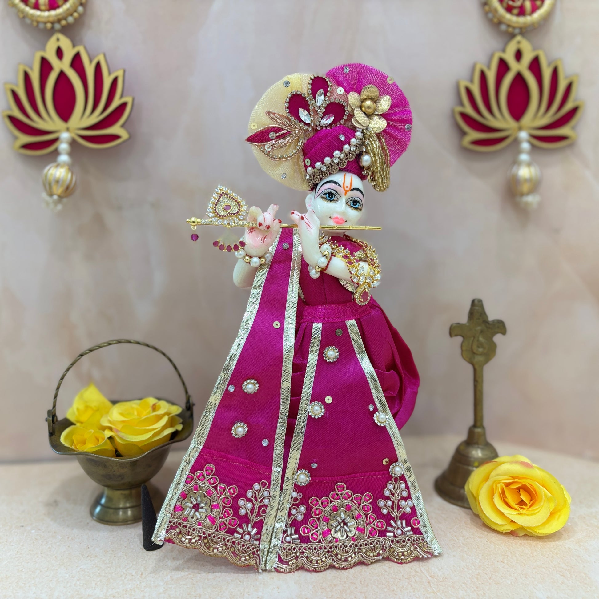 Ruby Vrindam Dhoti Set