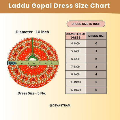 Neelratna Velvet Laddu Gopal Dress