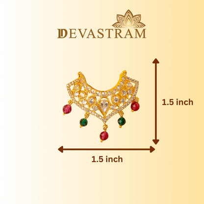 Gold necklace with gemstones beautiul design