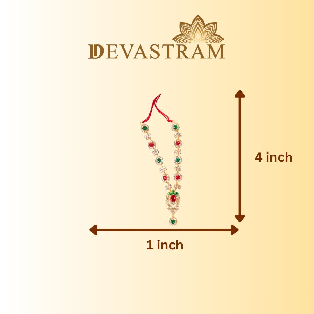 Red and Green Laddu Gopal Necklace