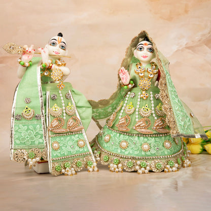RK Set / Yugal Sarkar / Laxmi ji & Ganesh ji Sringar set (6 piece set)