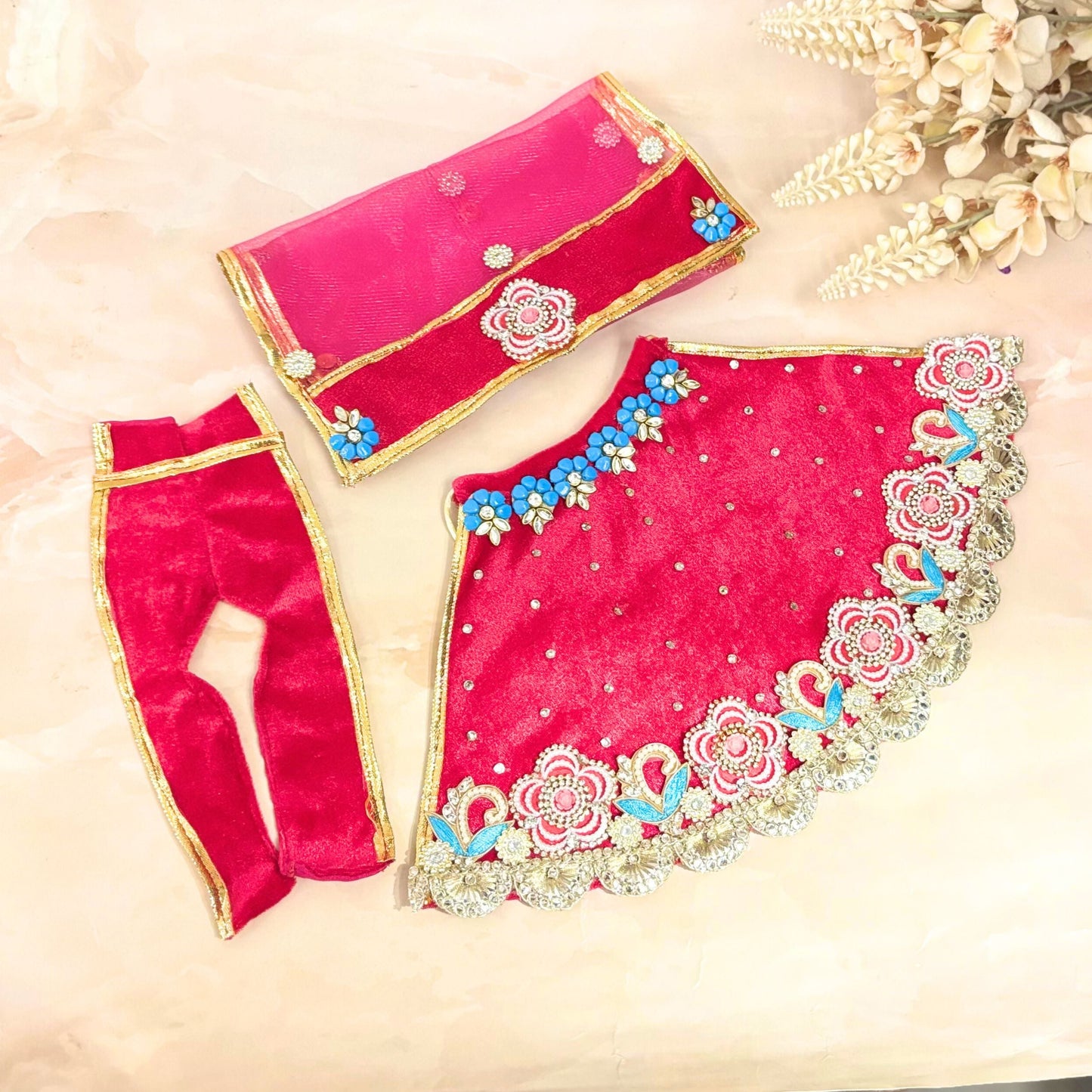 Aarunyaa Velvet Mata Rani Dress