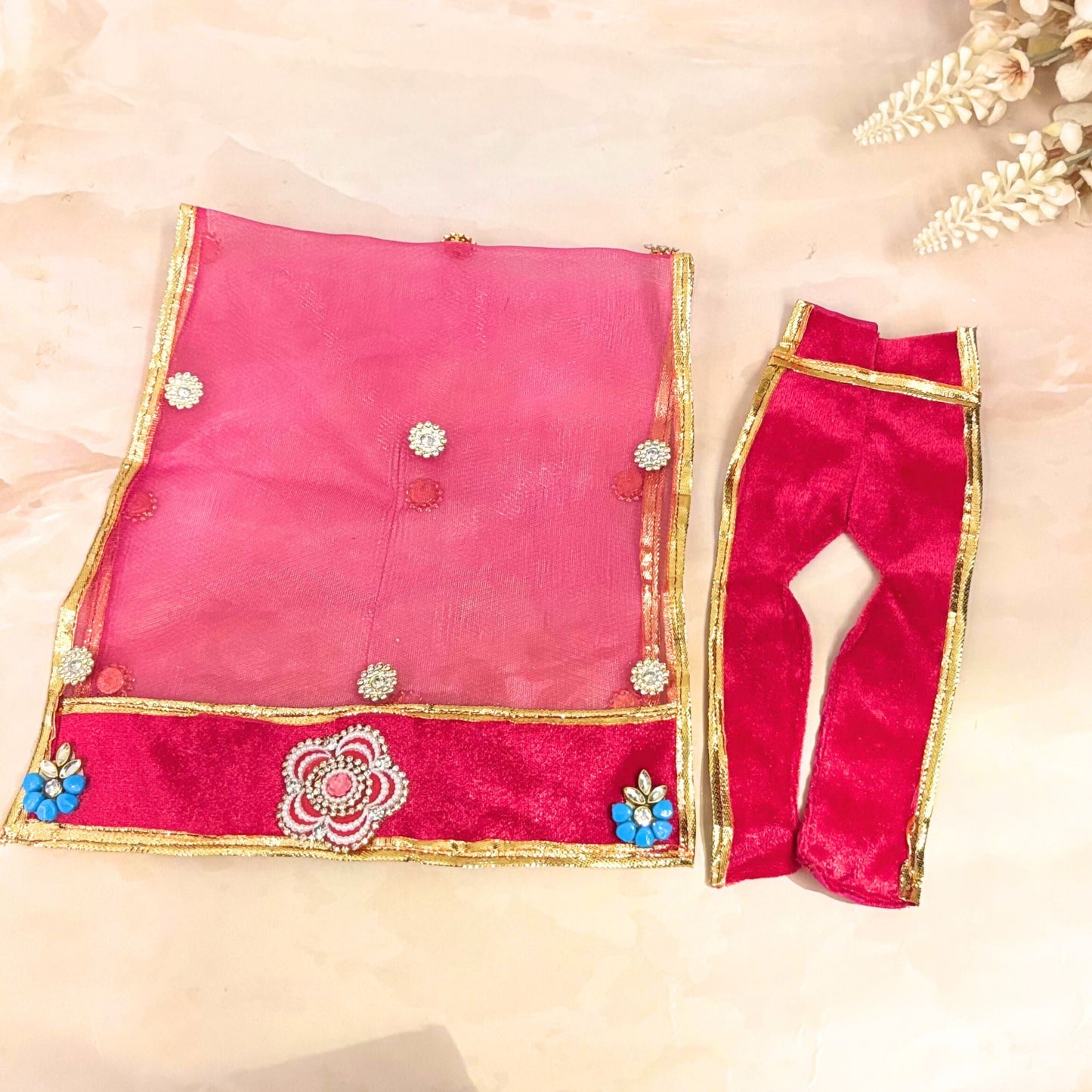 Aarunyaa Velvet Mata Rani Dress