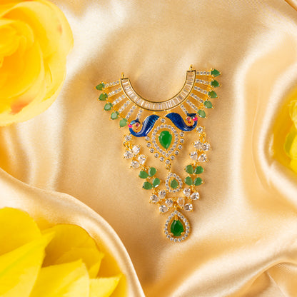 Mayur Harita Laddu Gopal Necklace