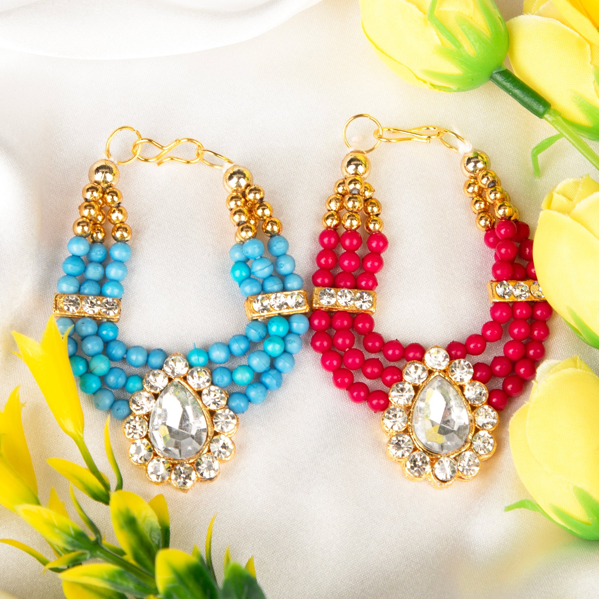 Blue & Pink Necklace Combo-2