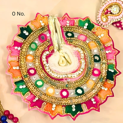 Luxe - Holi Special Hand Embroidered Laddu Gopal Dress (4 piece set)