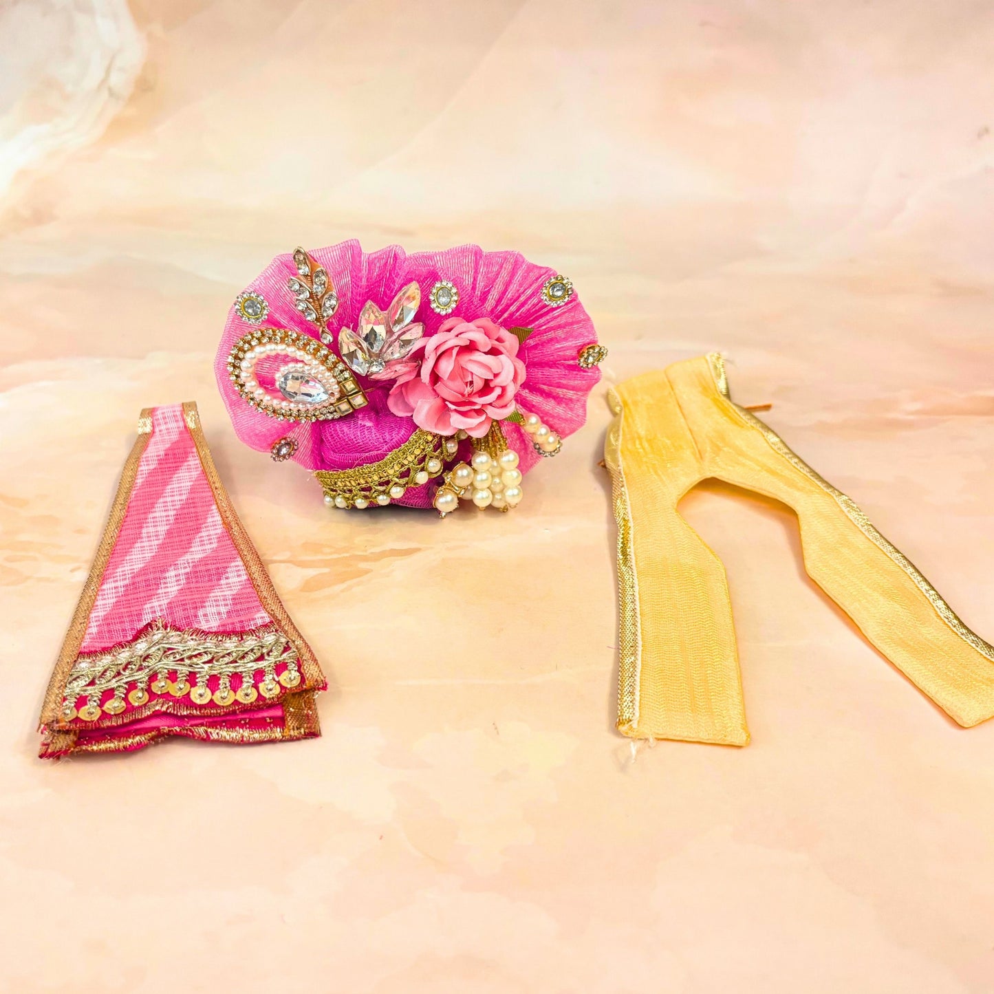 Rangpriya Laddu Gopal Leheriya Dress
