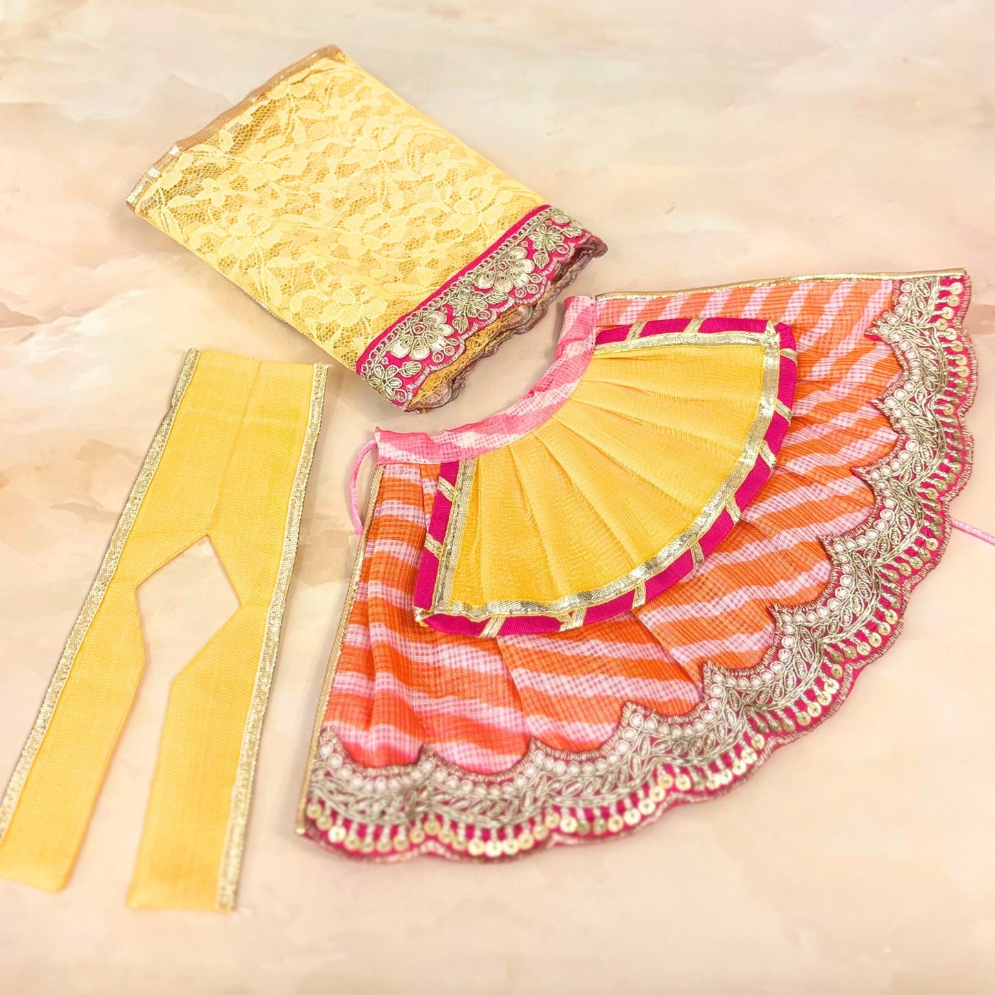 Varnika Radha Krishna Leheriya Dress