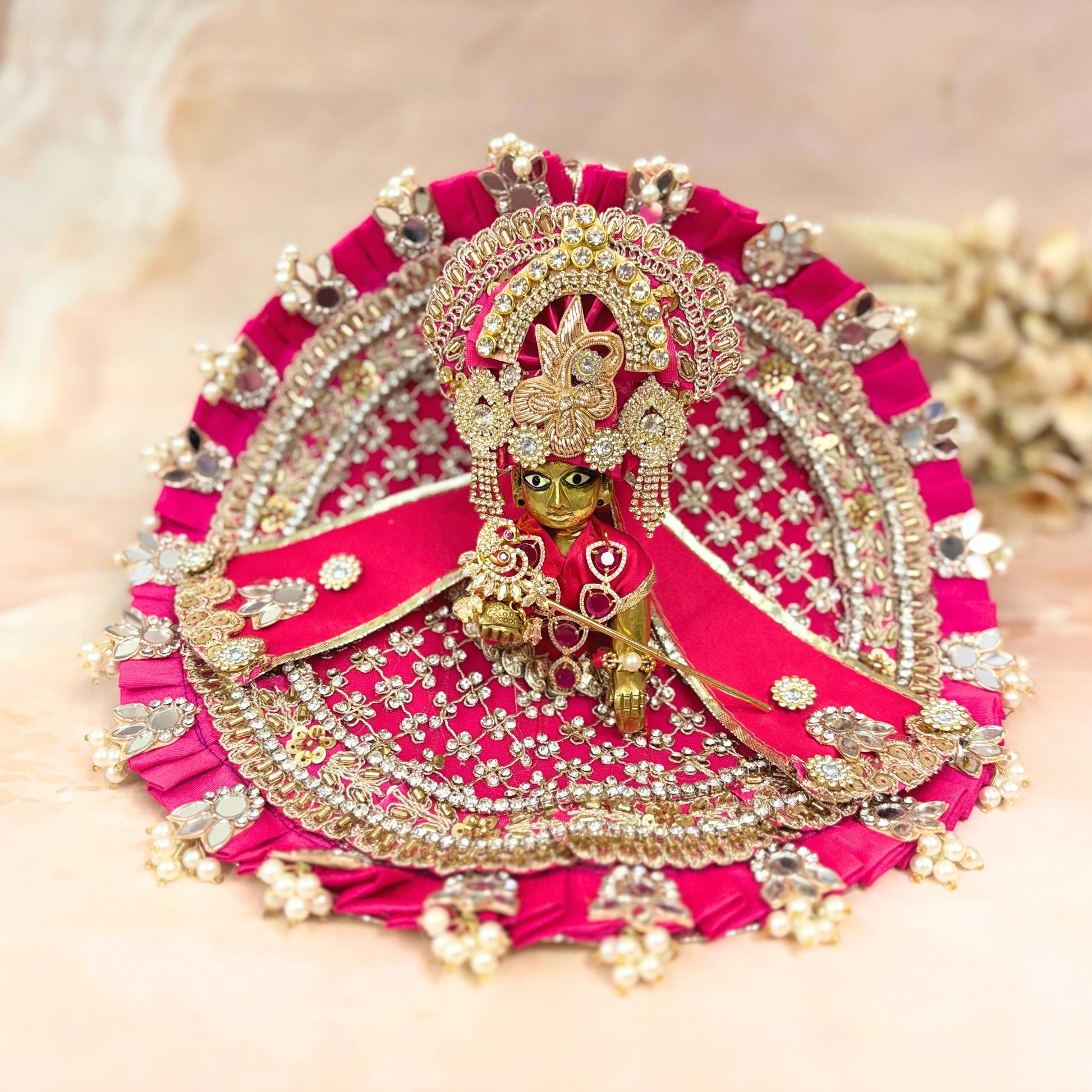Rajshringara Velvet Laddu Gopal Dress