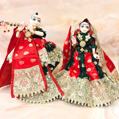 Swarna Shringar Radha Krishna Dress