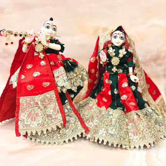 Swarna Shringar Radha Krishna Dress