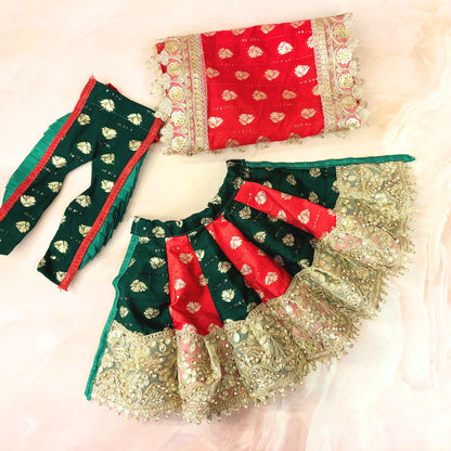 Swarna Shringar Radha Krishna Dress
