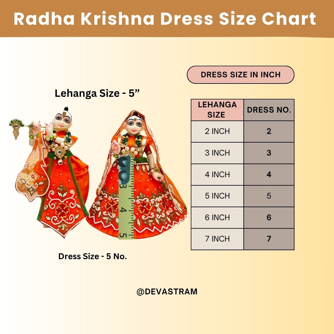 Lakshmi Shringar Radha Krishna Dress