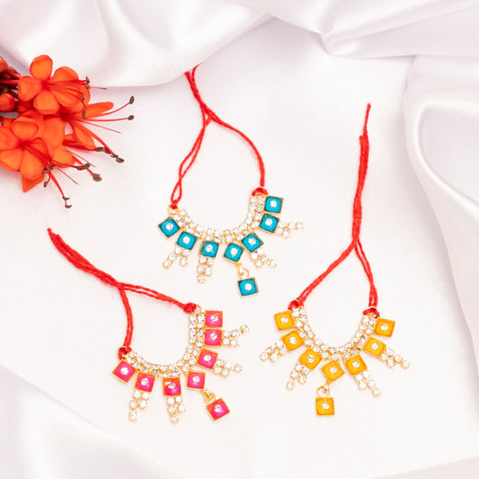 Rangoli Ratna Necklace (Pack of 3)