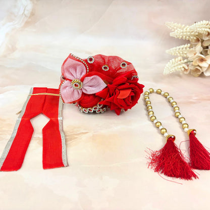 Red Rose Laddu Gopal Dress