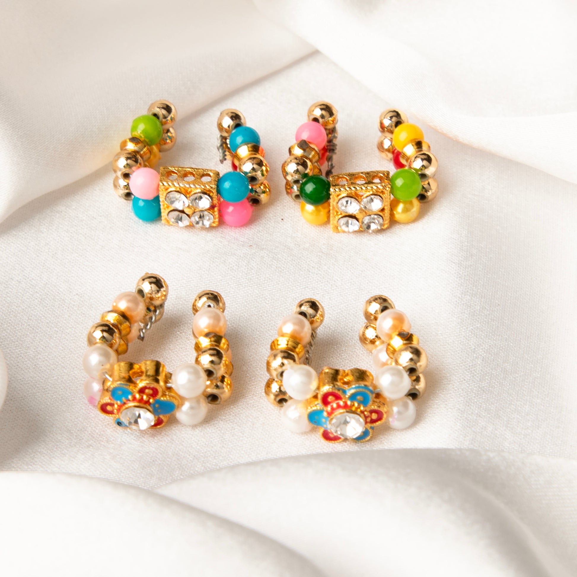 Shobha Ratna Kangan set for Laddu Gopal with pearl and multicolor bead design