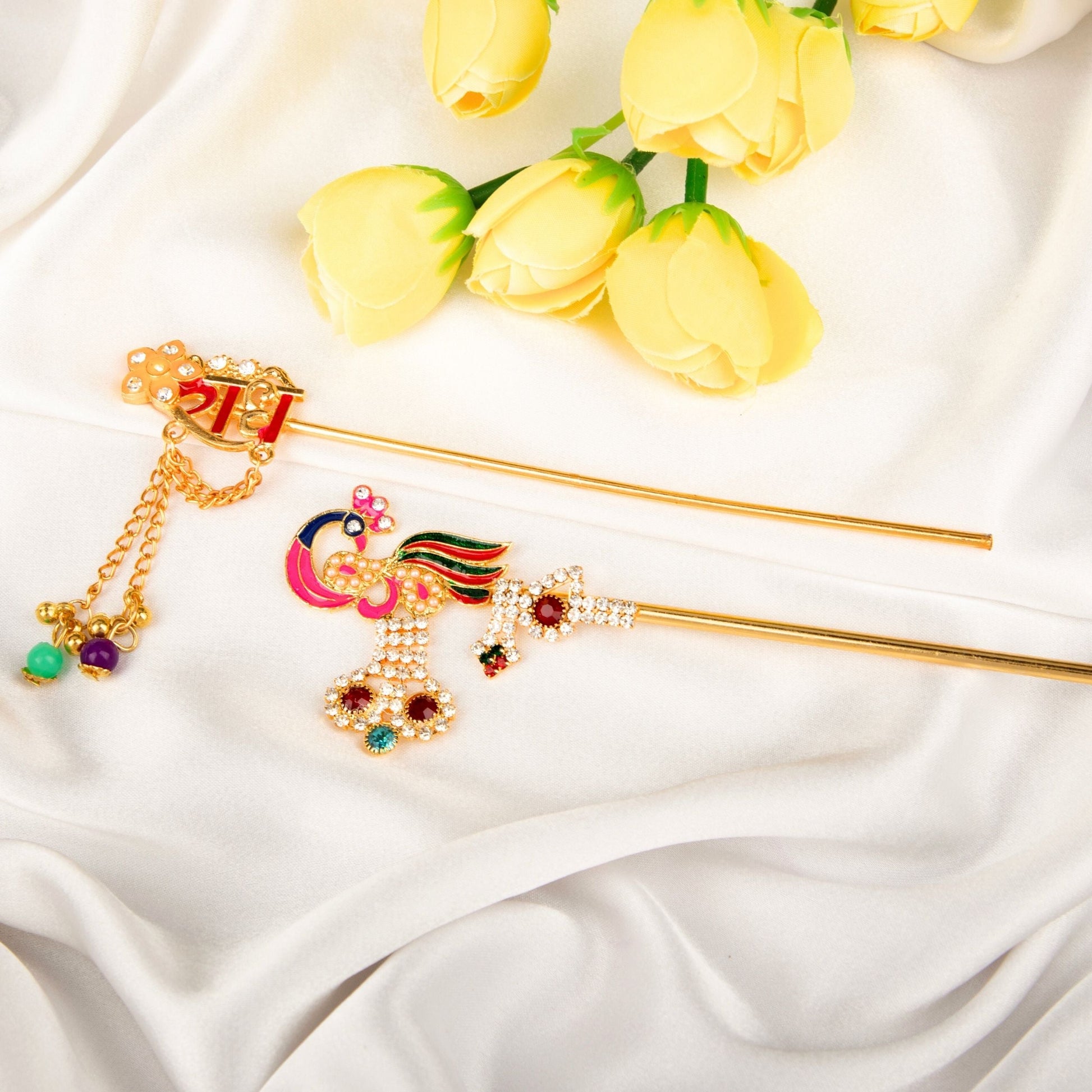 Shyam Rang Peacock Murli Set 
