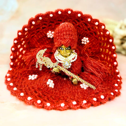 Lalvastra Woollen Laddu Gopal Dress